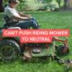 Can't Push Riding Mower to Neutral
