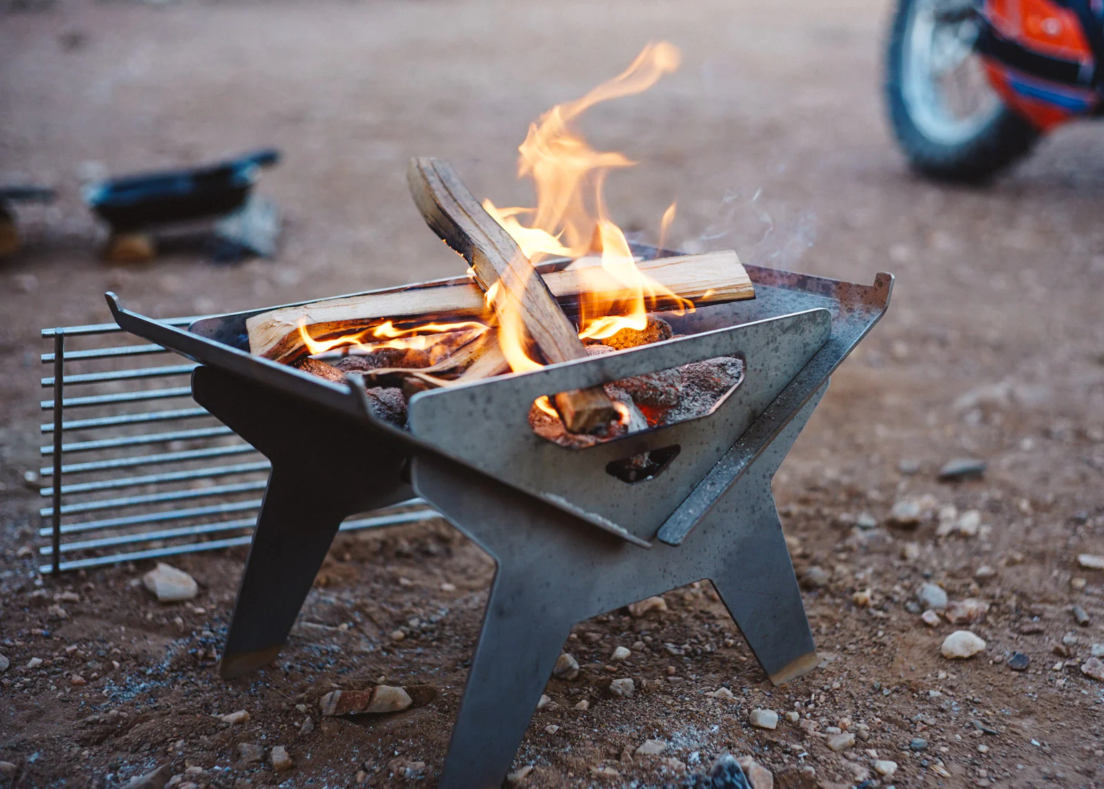 Small Firepit And Grill Combo