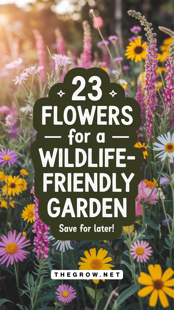 Flowers for a Wildlife-Friendly Garden-pin