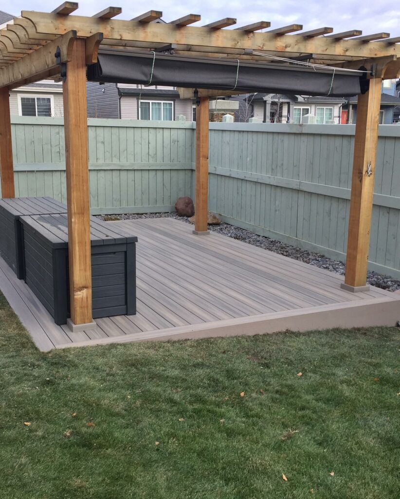 Custom Ground Level PVC Deck