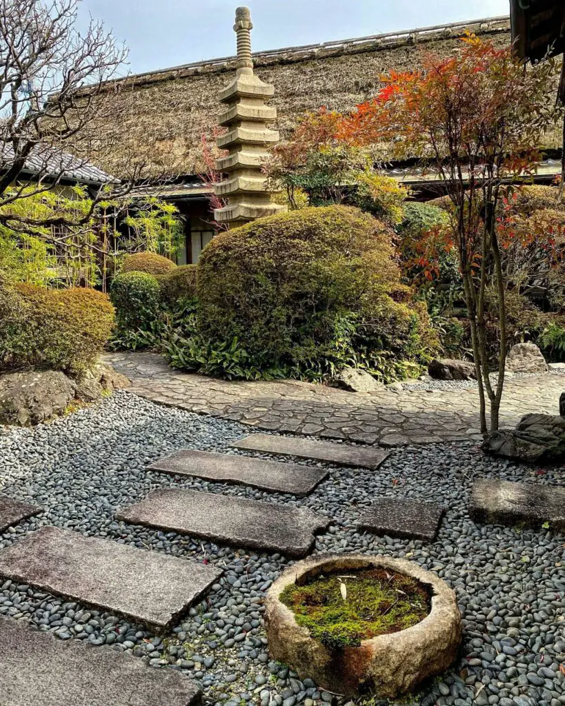 Japanese Stone Pavement Landscape
