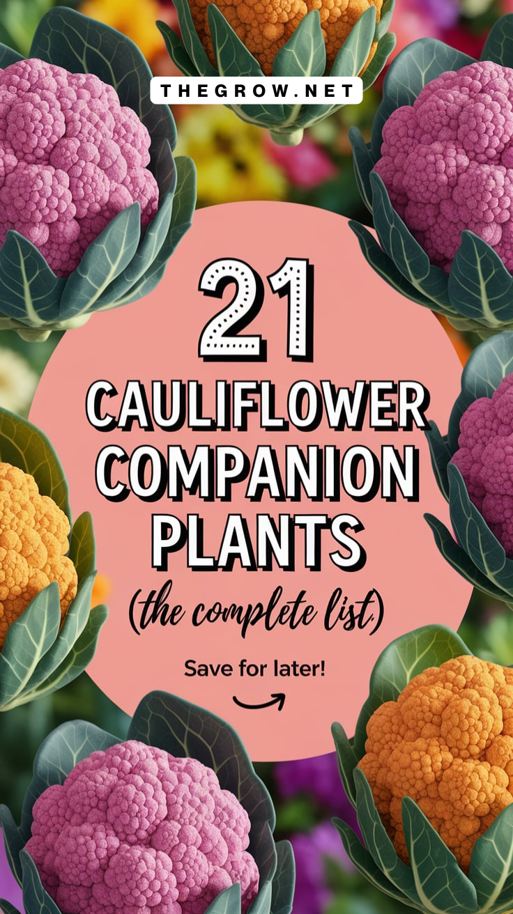 Cauliflower Companion Plants-pin