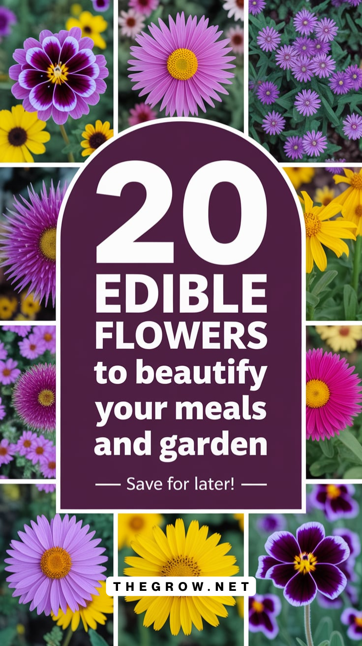 Best Edible Flowers to Beautify Your Meals and Garden-pin
