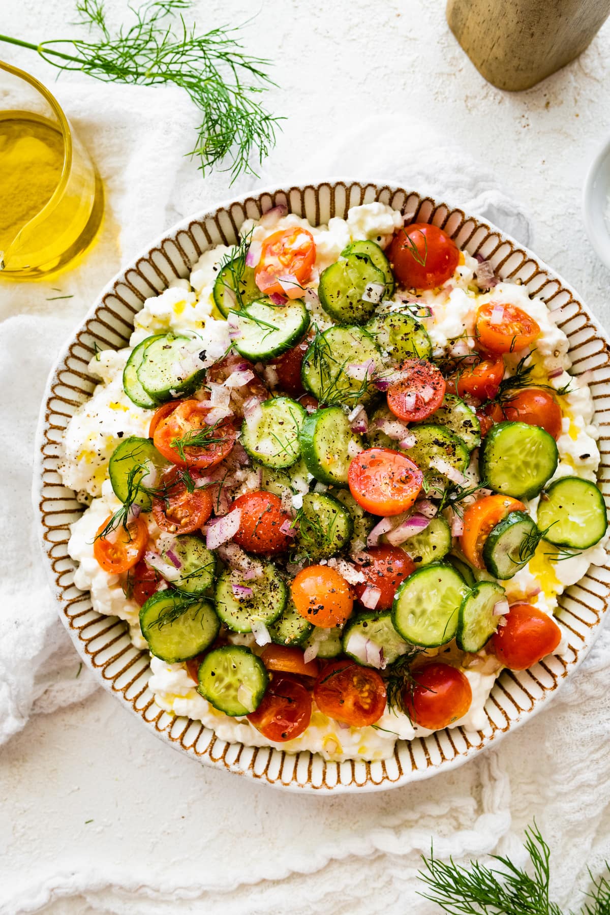 Cottage Cheese and Fruit Breakfast Salad