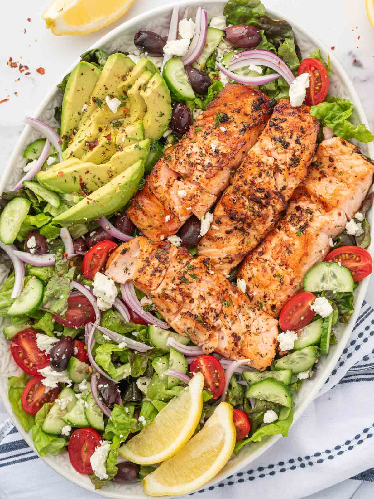 Greek Salmon Salad