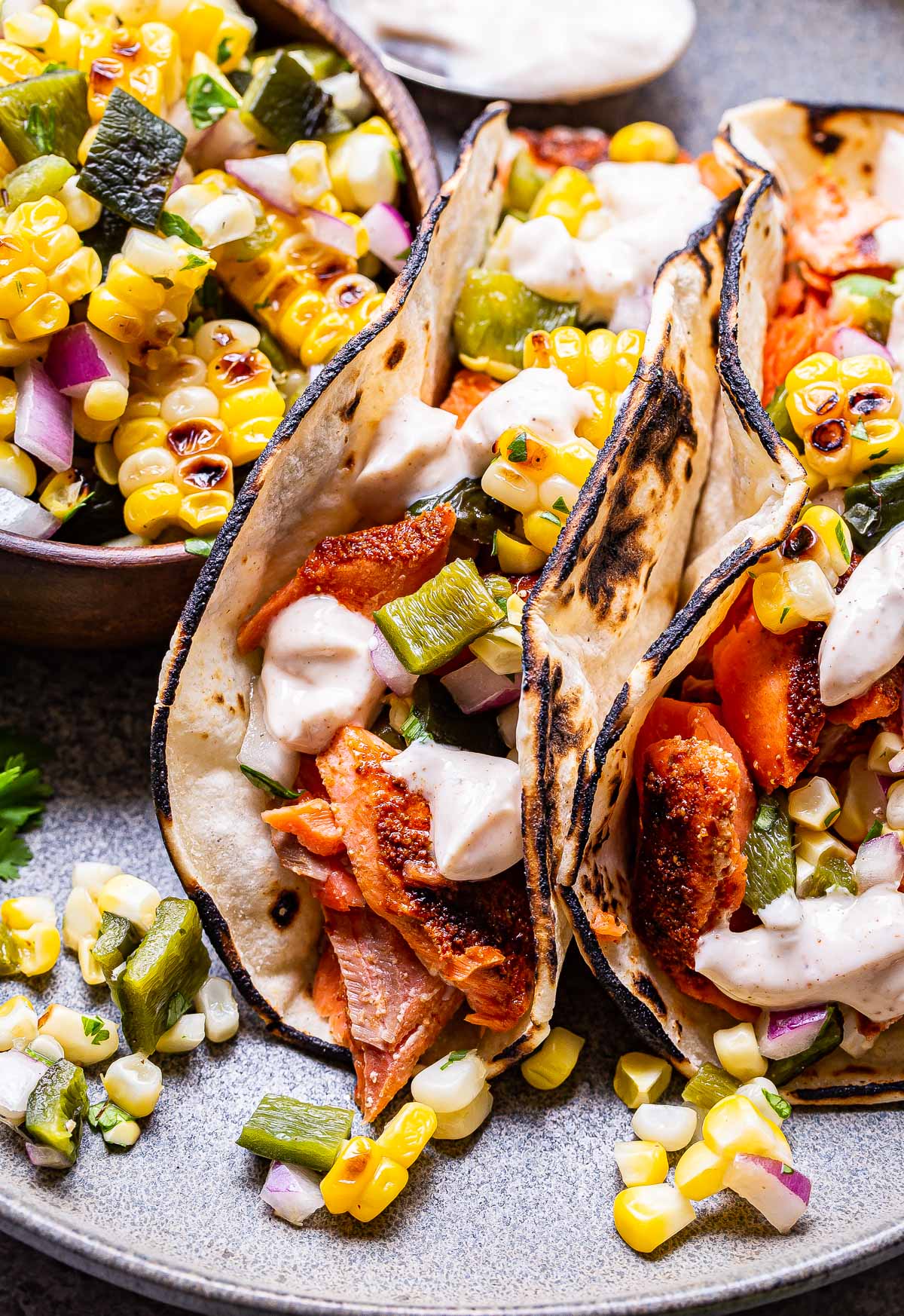 Salmon Taco Salad