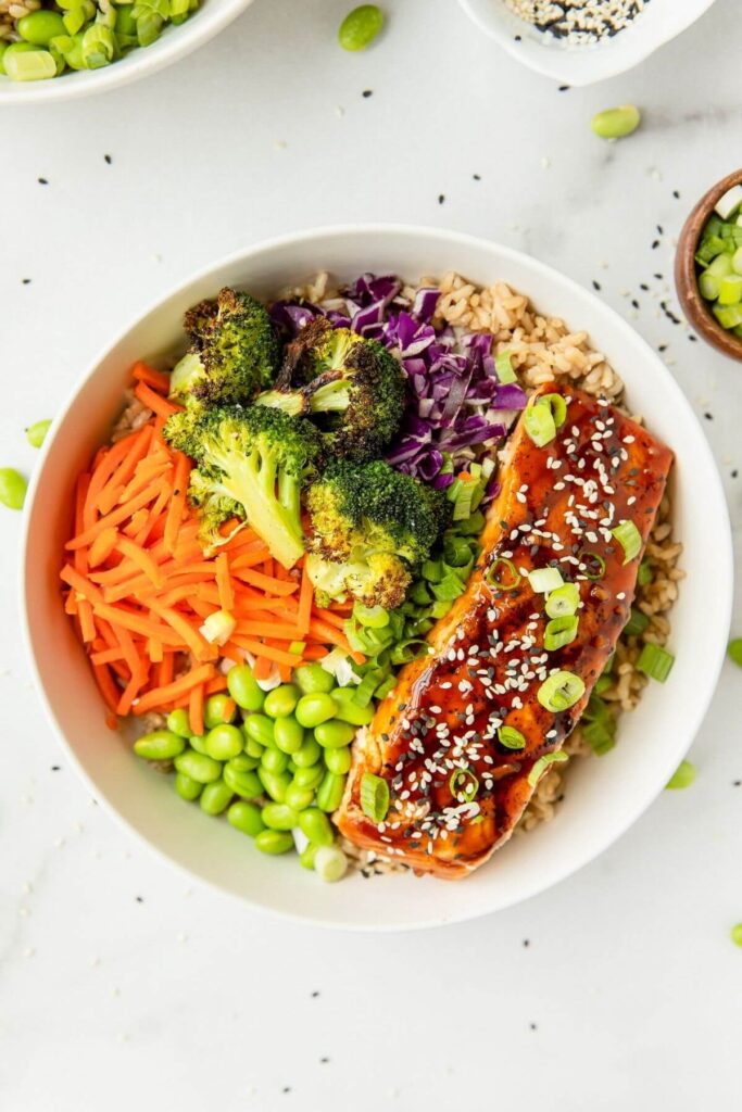 Teriyaki Salmon Poke-Style Salad