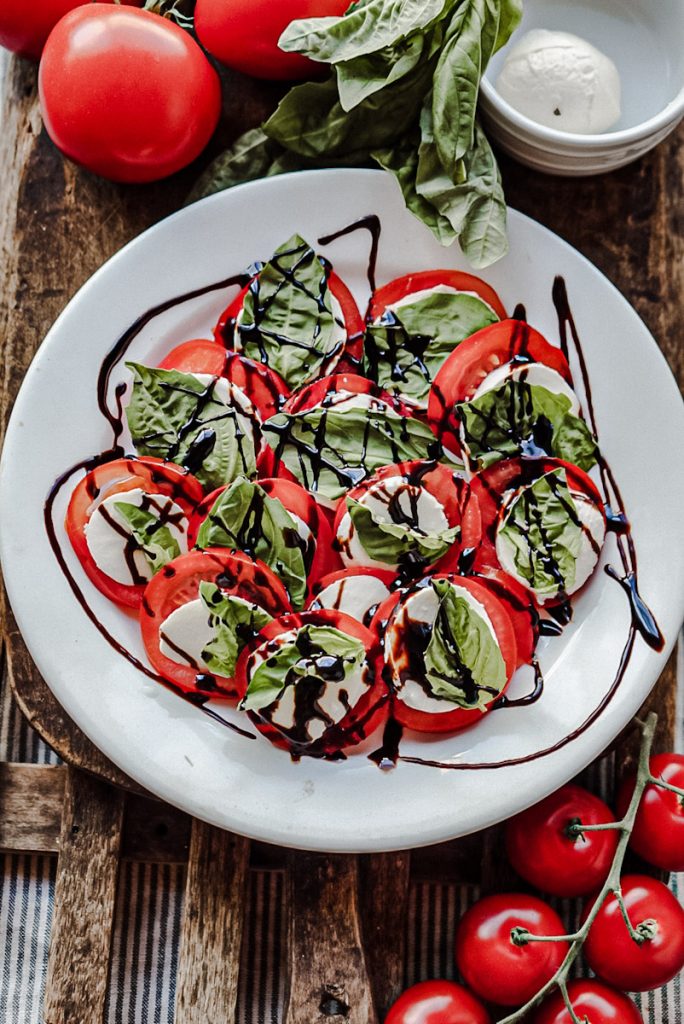 Tomato, Mozzarella, and Basil Breakfast Salad