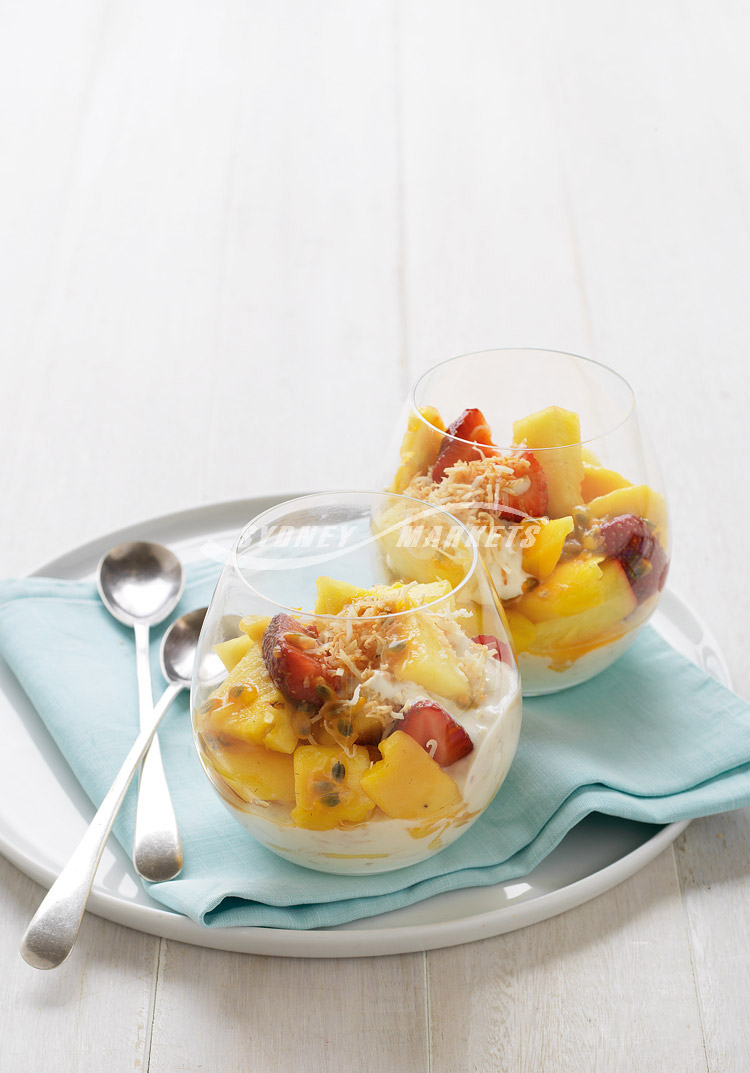 Tropical Fruit and Yogurt Breakfast Salad