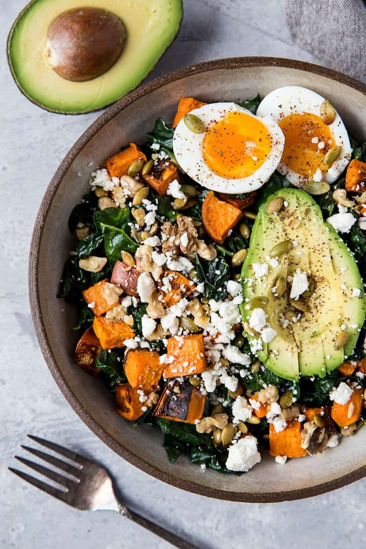 Warm Sweet Potato and Egg Salad