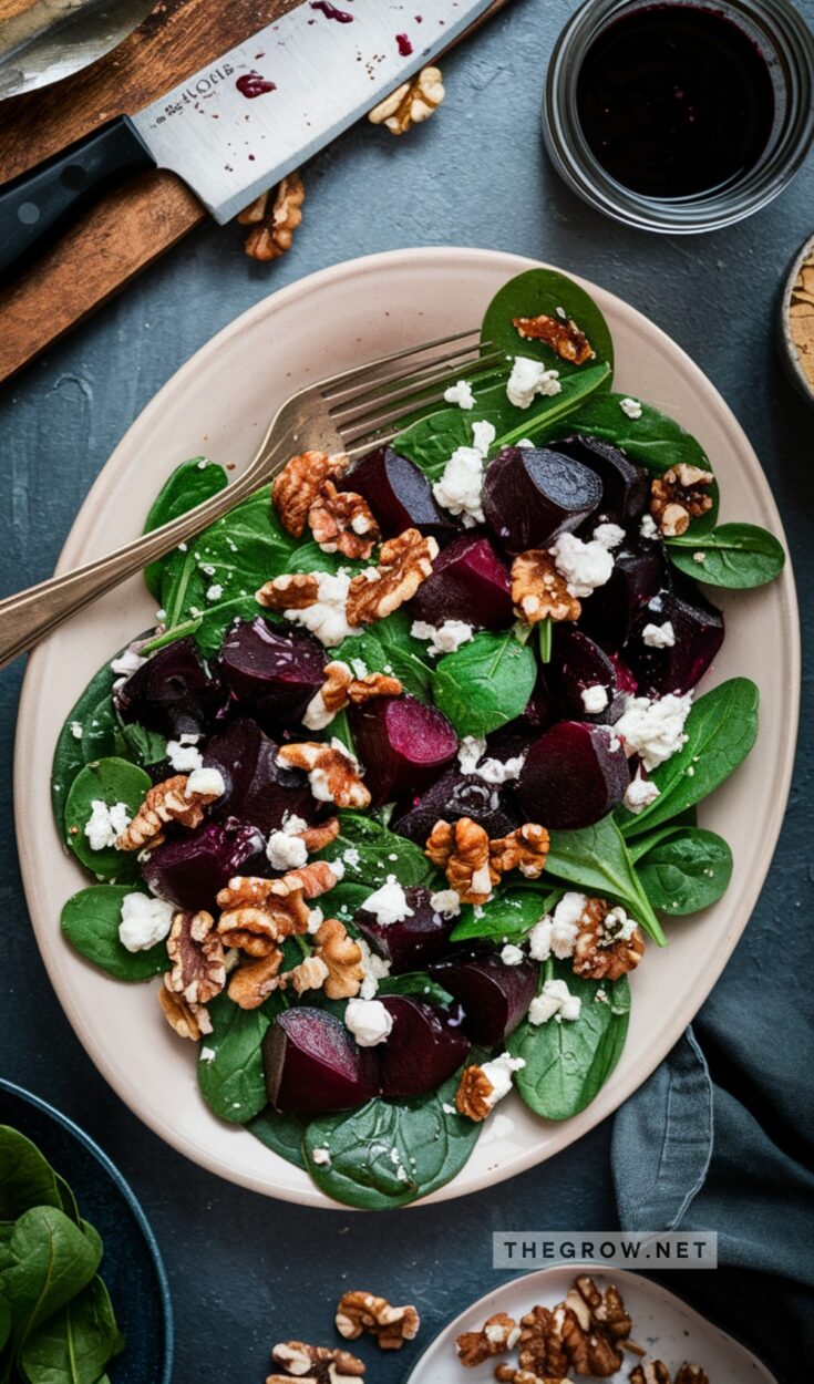 Beet and Spinach Salad