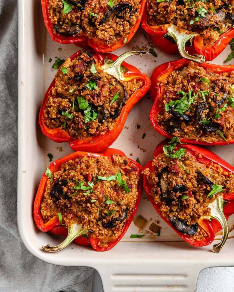Quinoa-Stuffed Bell Peppers