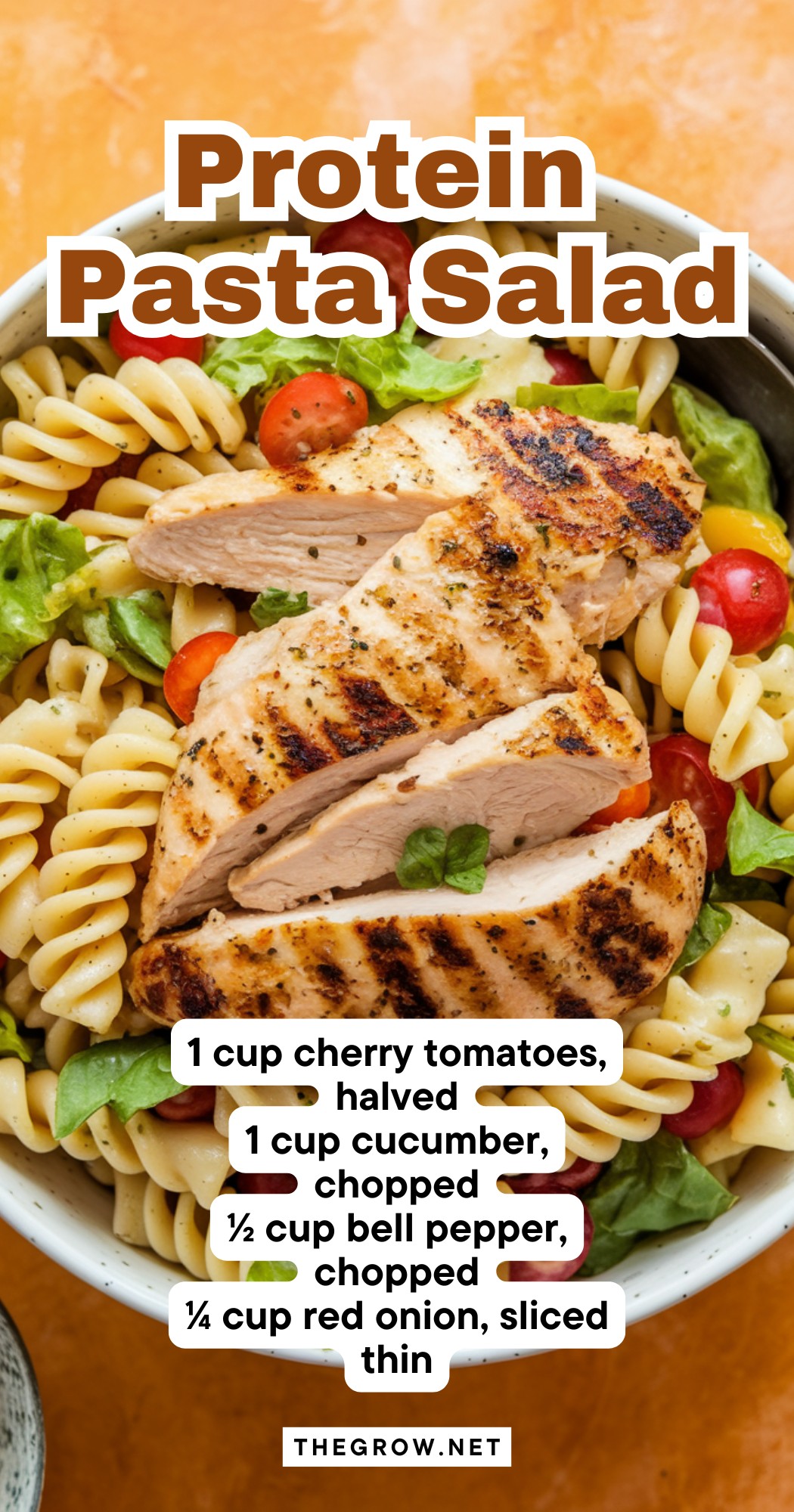 Delicious Protein Pasta Salad-pin