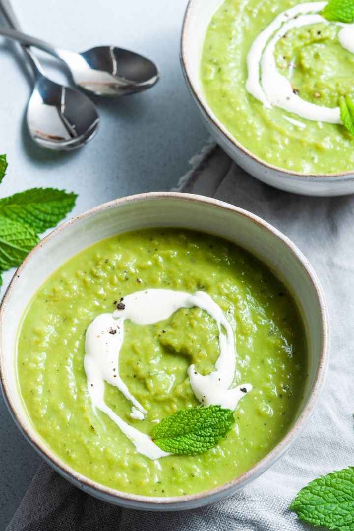 Spring Pea and Mint Soup