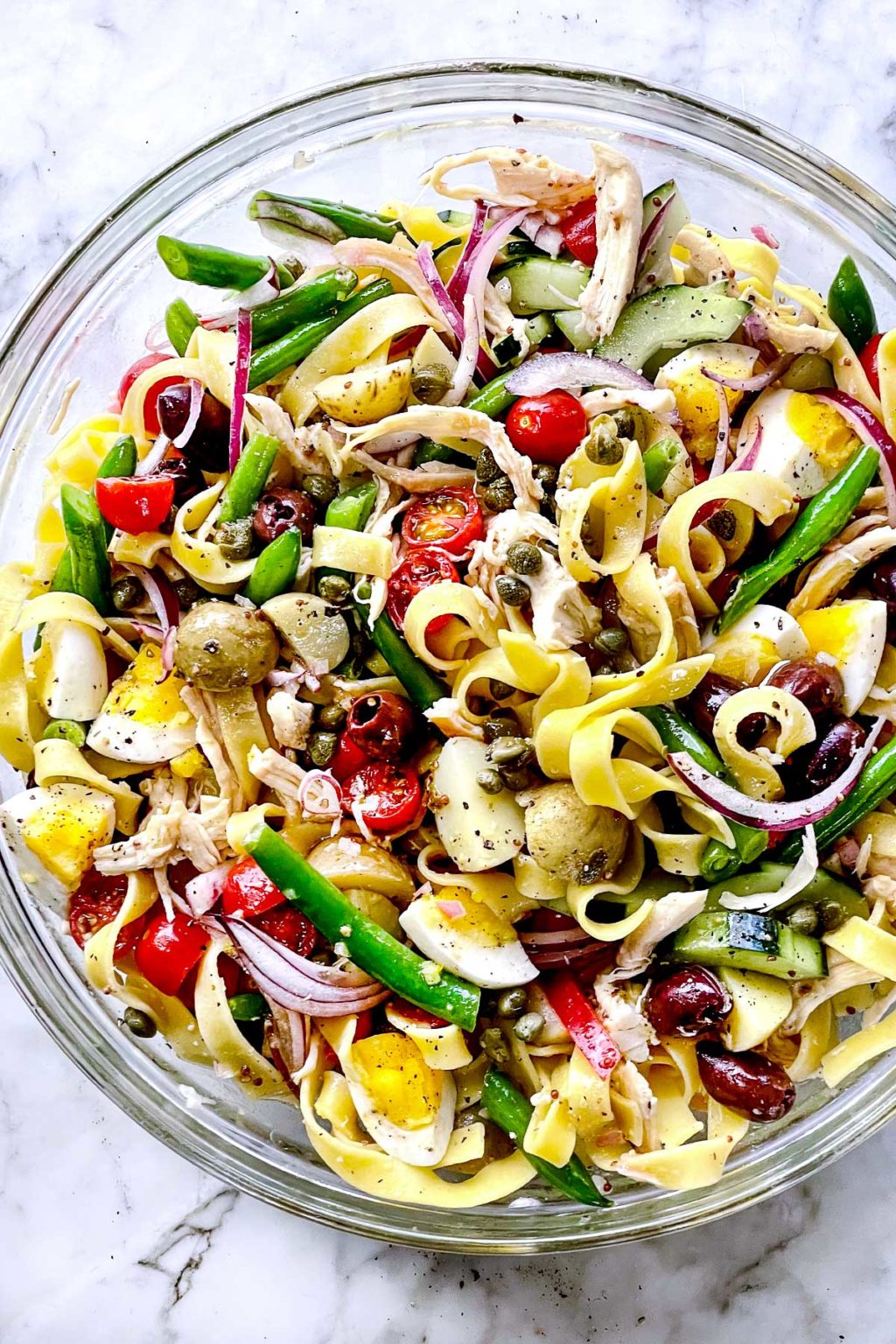 Tuna Nicoise Pasta Salad