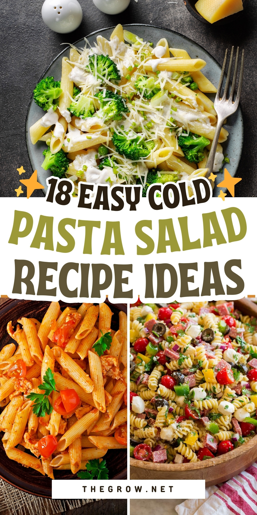 Yummy Cold Pasta Salad Recipes-pin