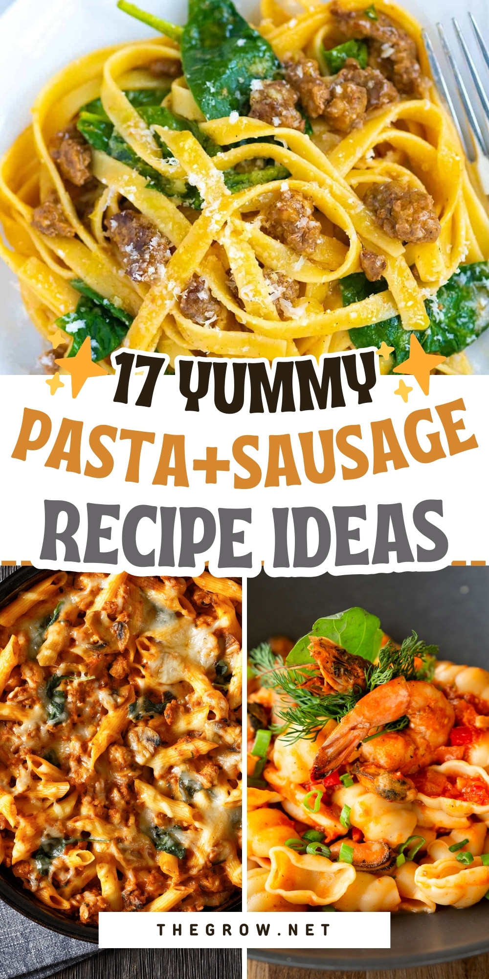 Yummy Pasta and Sausage Recipes-pin
