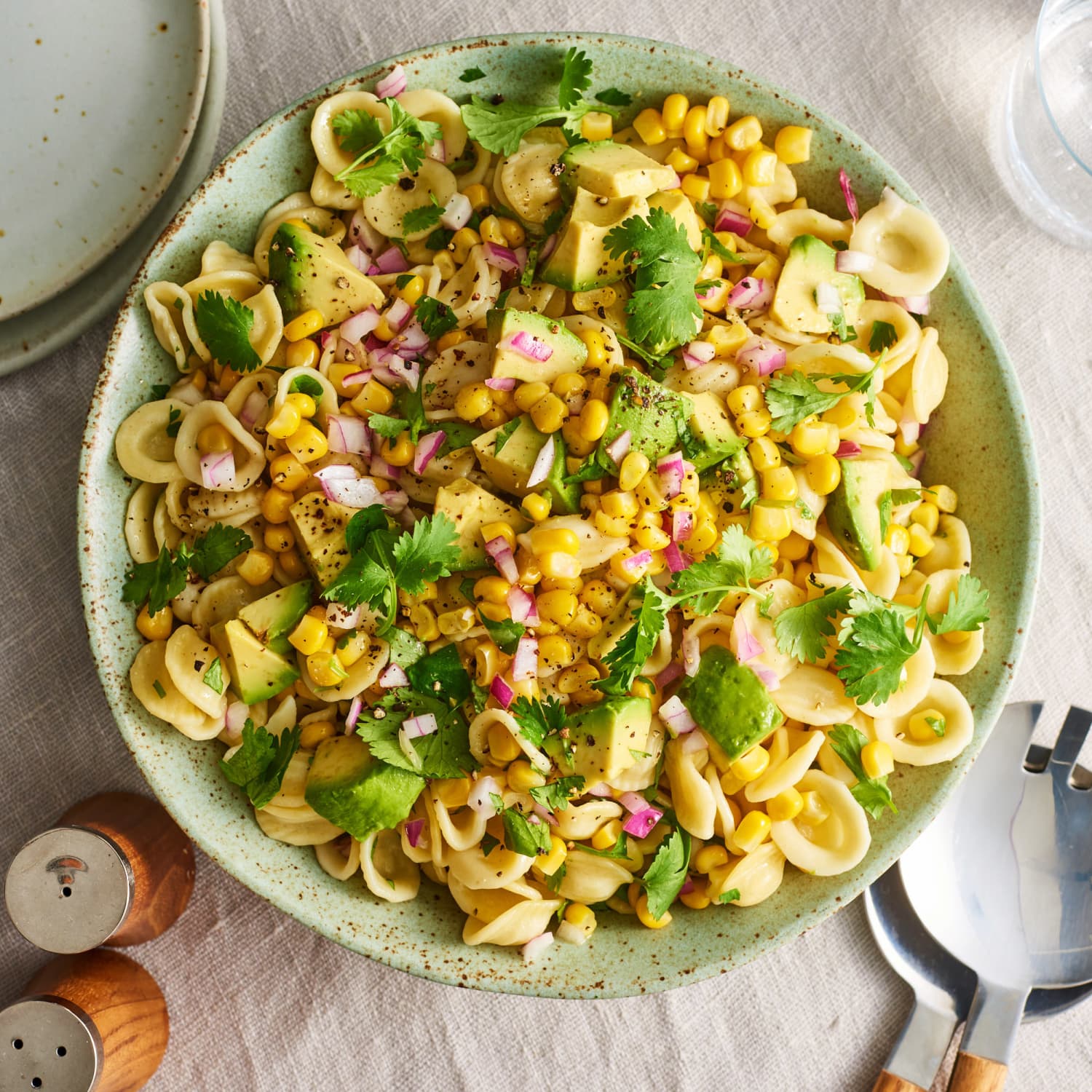 Avocado Macaroni Salad with Cilantro-Lime Dressing