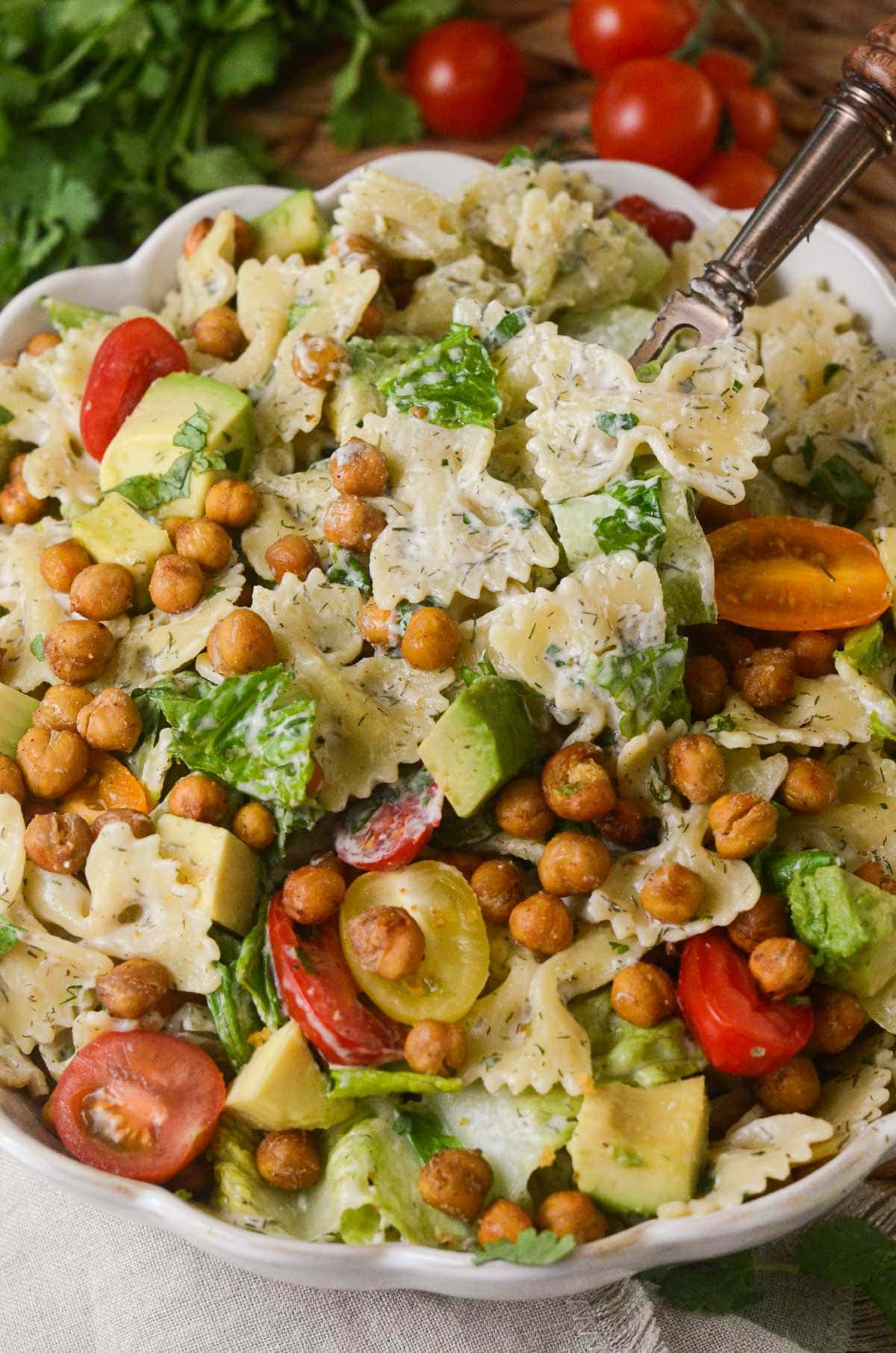 Avocado Ranch Pasta Salad