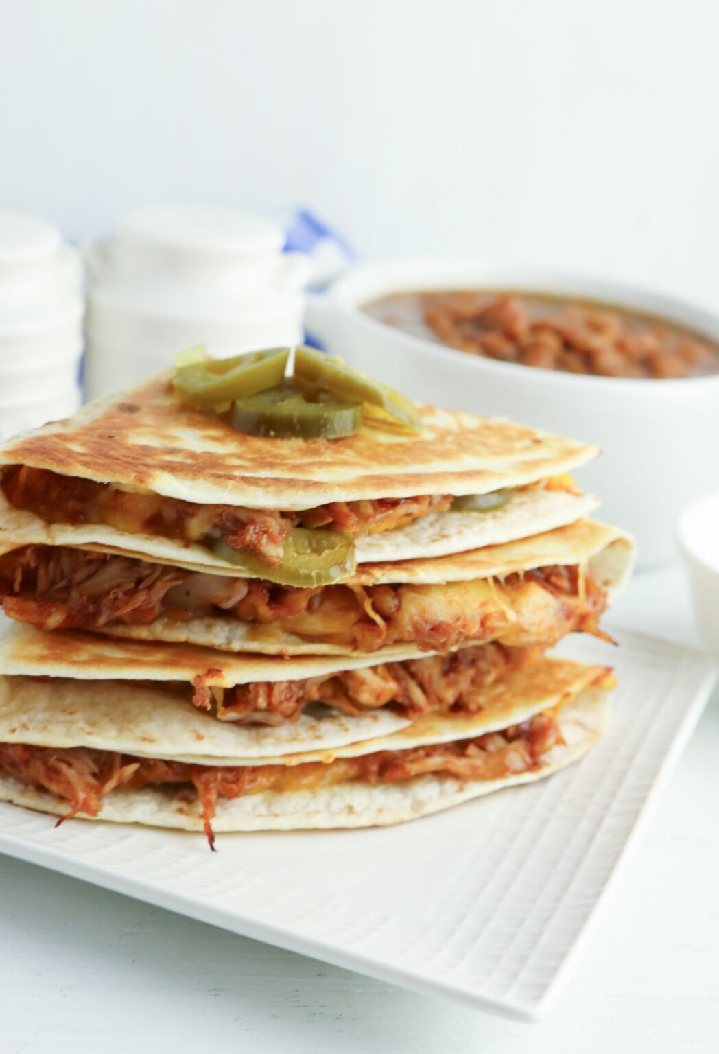 Blackstone BBQ Chicken Quesadillas