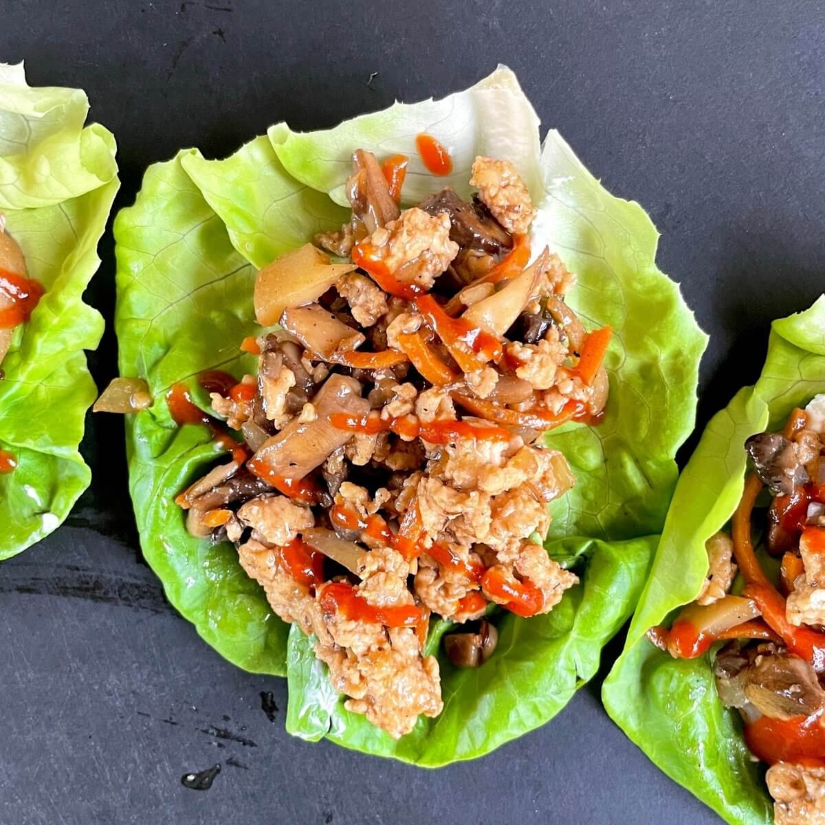 Blackstone Chicken Stir-Fry Lettuce Wraps