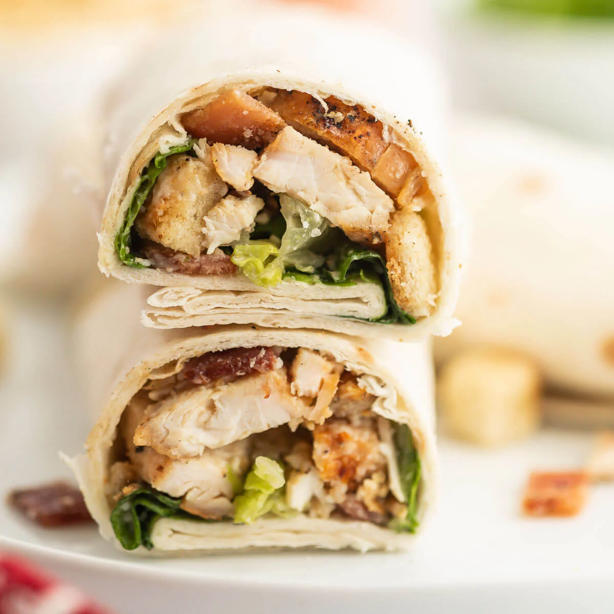 Blackstone Grilled Chicken Caesar Wraps
