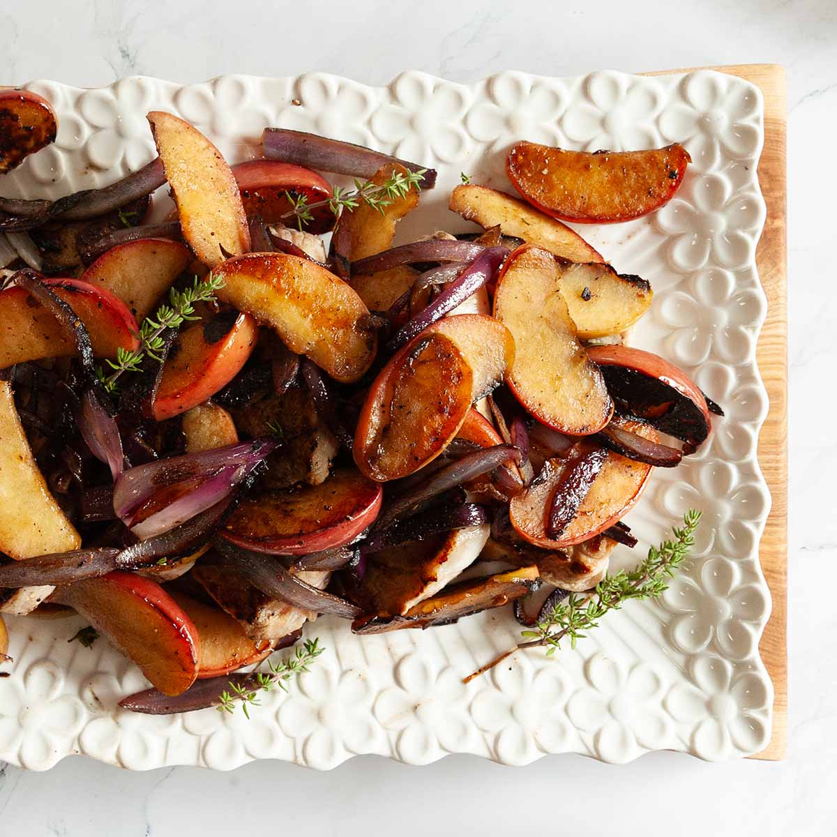 Blackstone Pork Chops with Apples