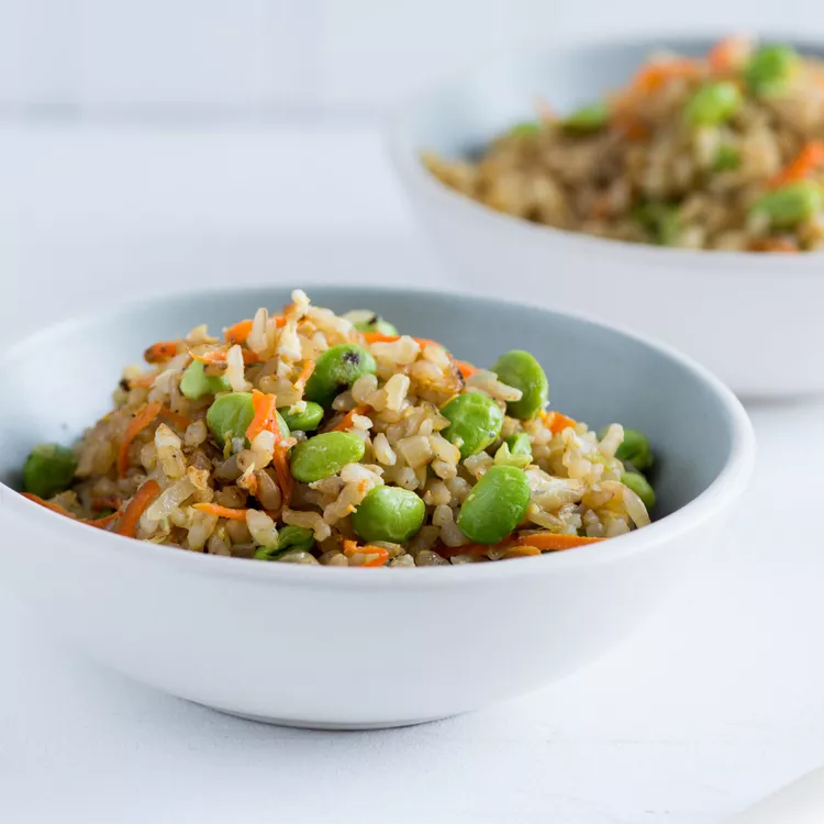 Brown Rice and Edamame Stir-Fry
