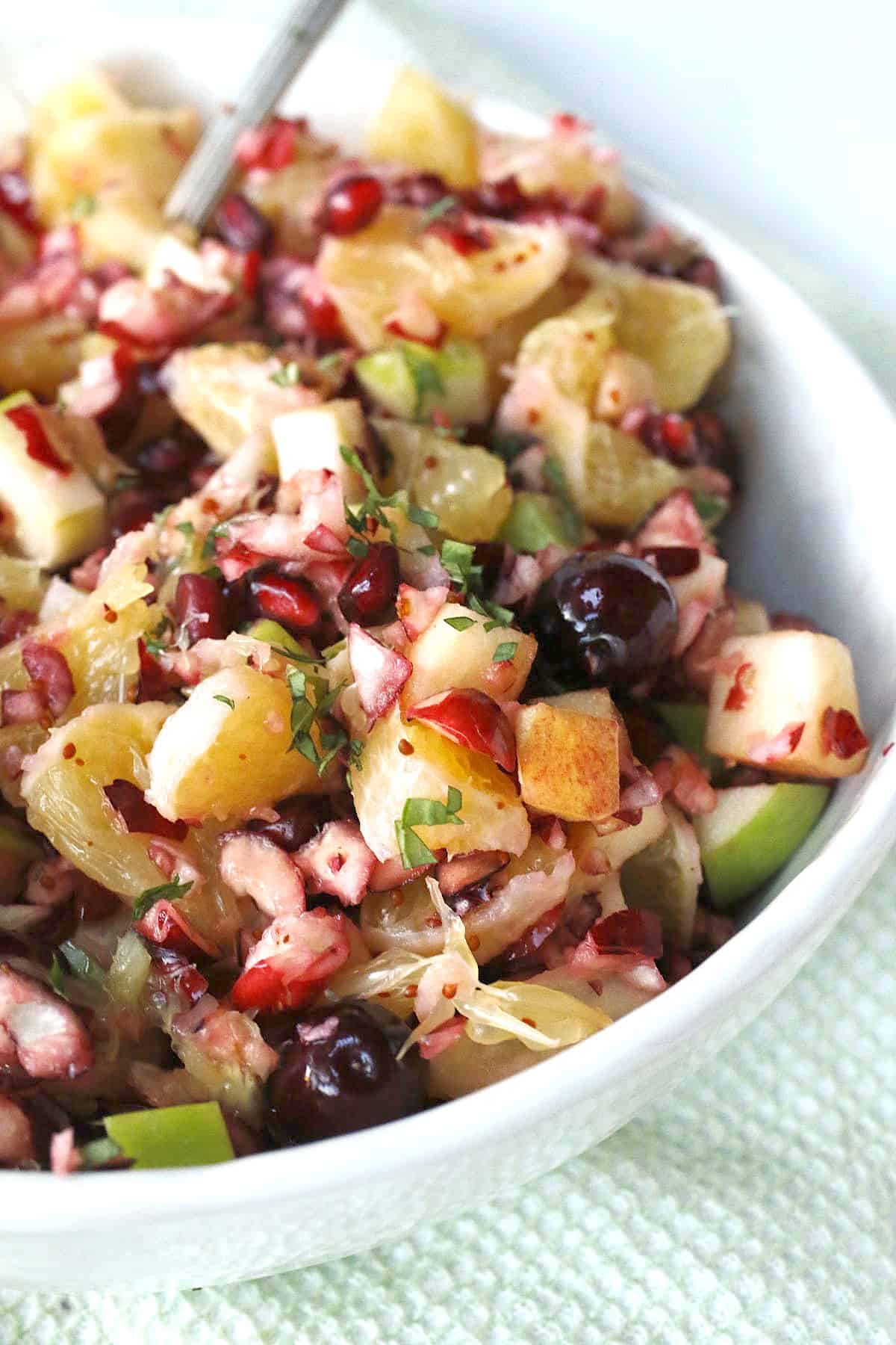 Cranberry Apple Holiday Fruit Salad