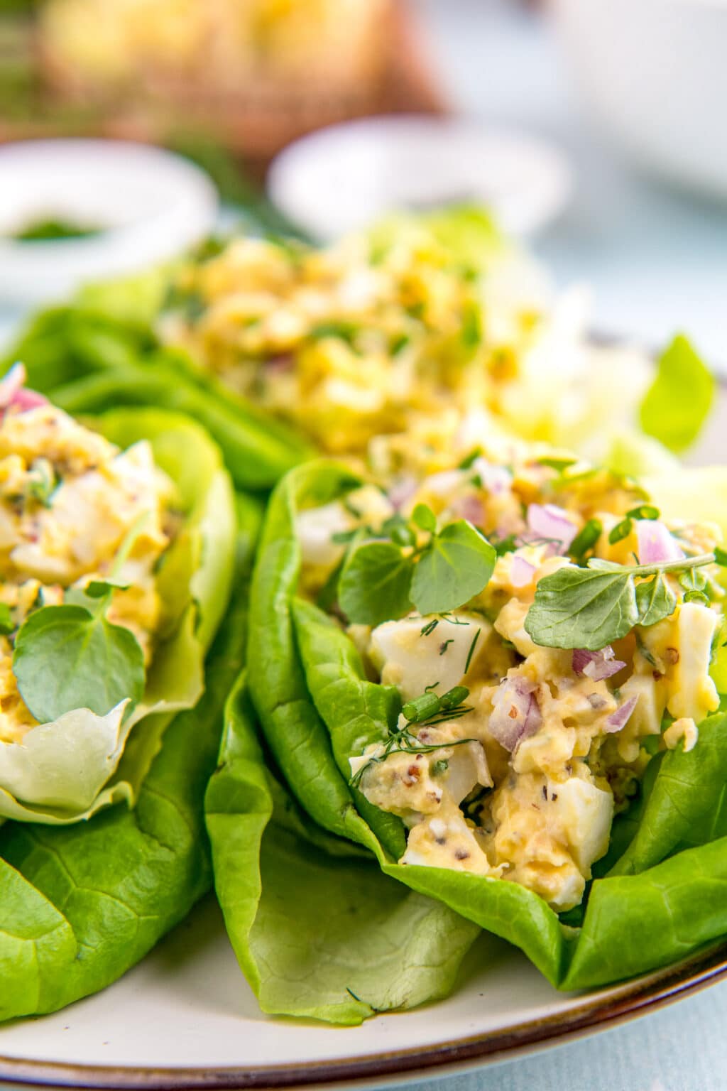 Egg Salad Lettuce Wraps