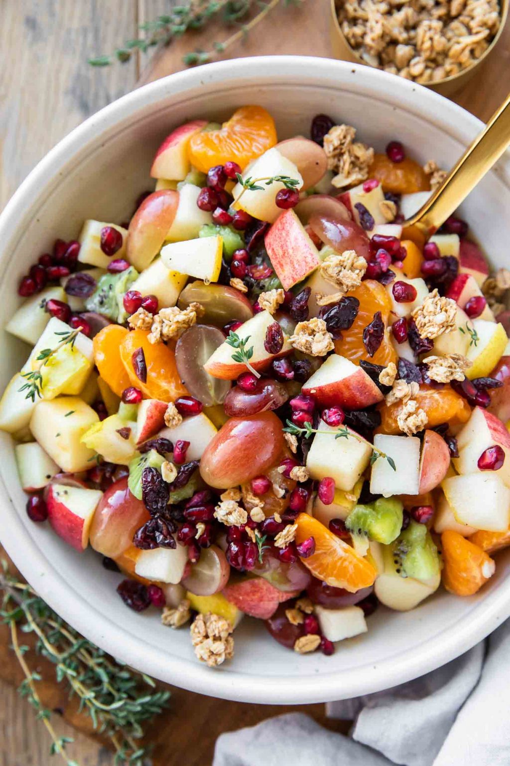 Fruit Salad with Maple Cinnamon Glaze