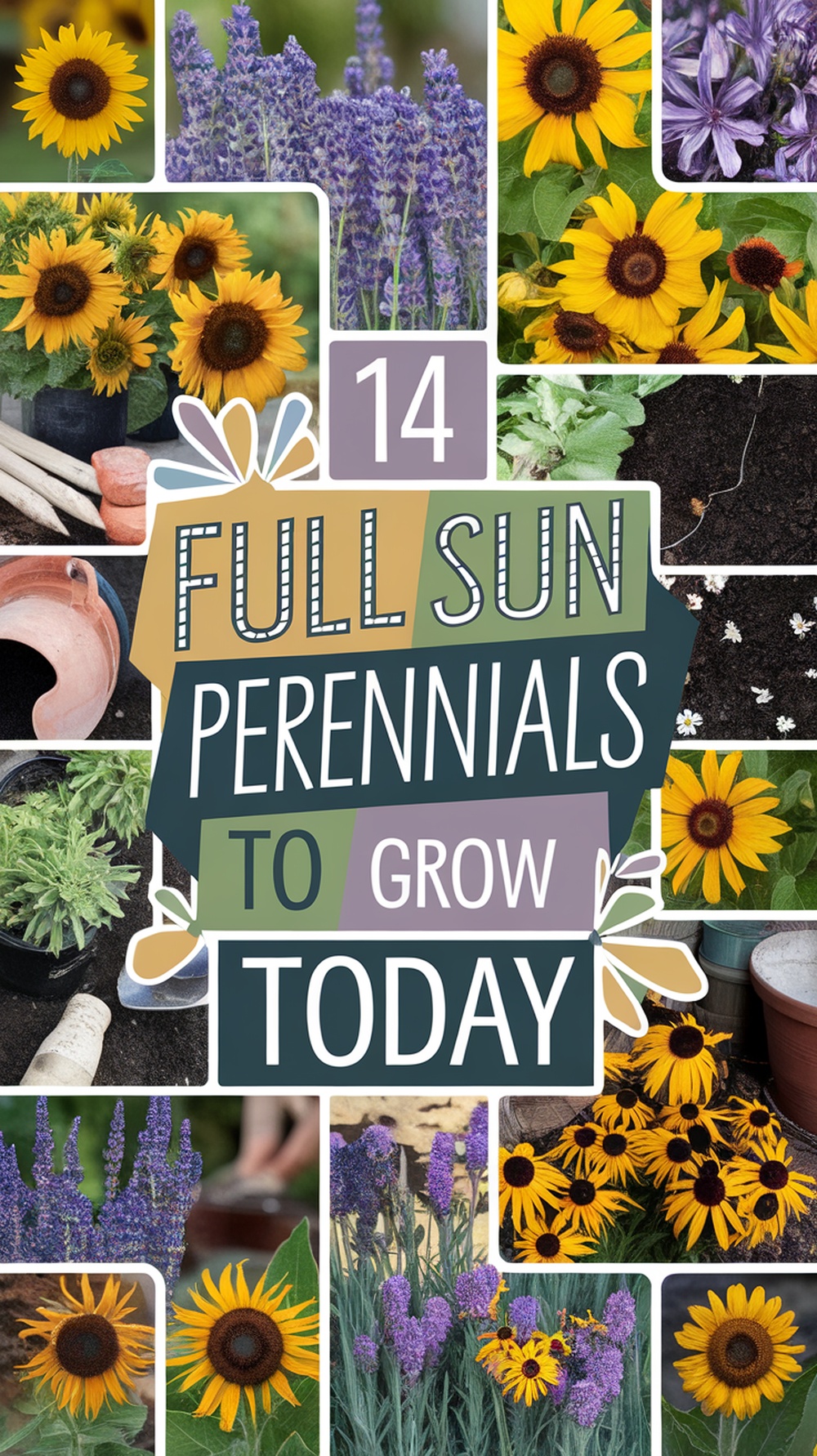 Full Sun Perennials to Grow Today-pin