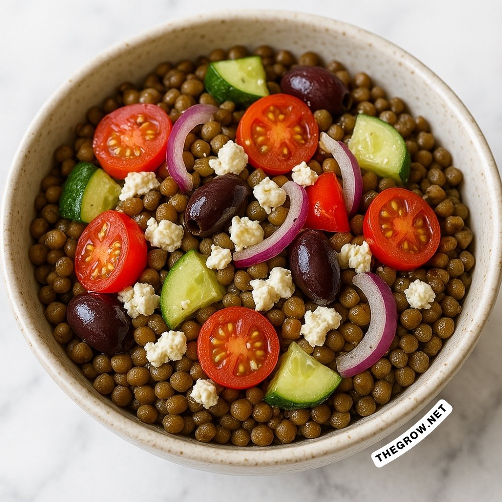 Greek Salad with Lentils