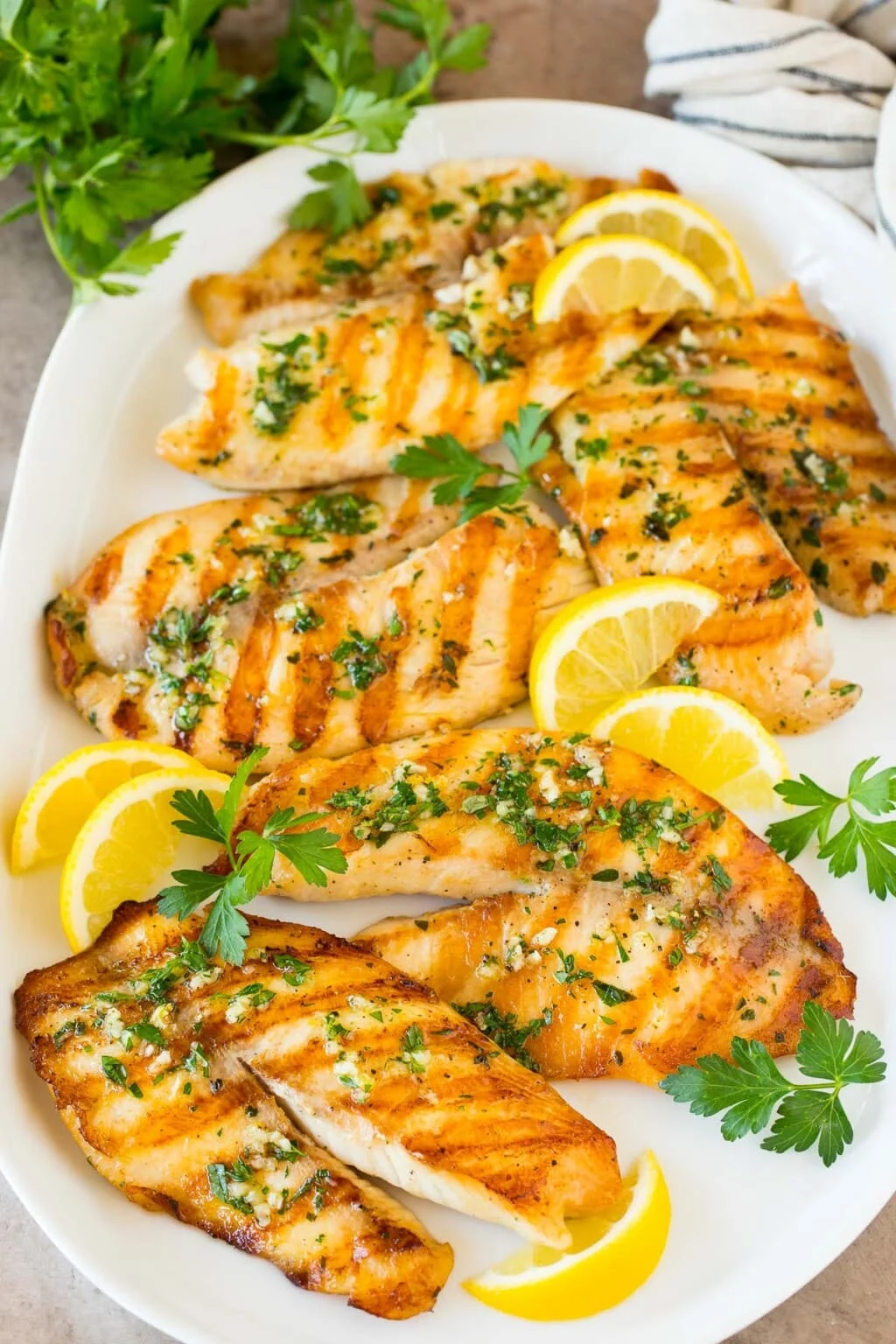 Grilled Lemon Garlic Tilapia