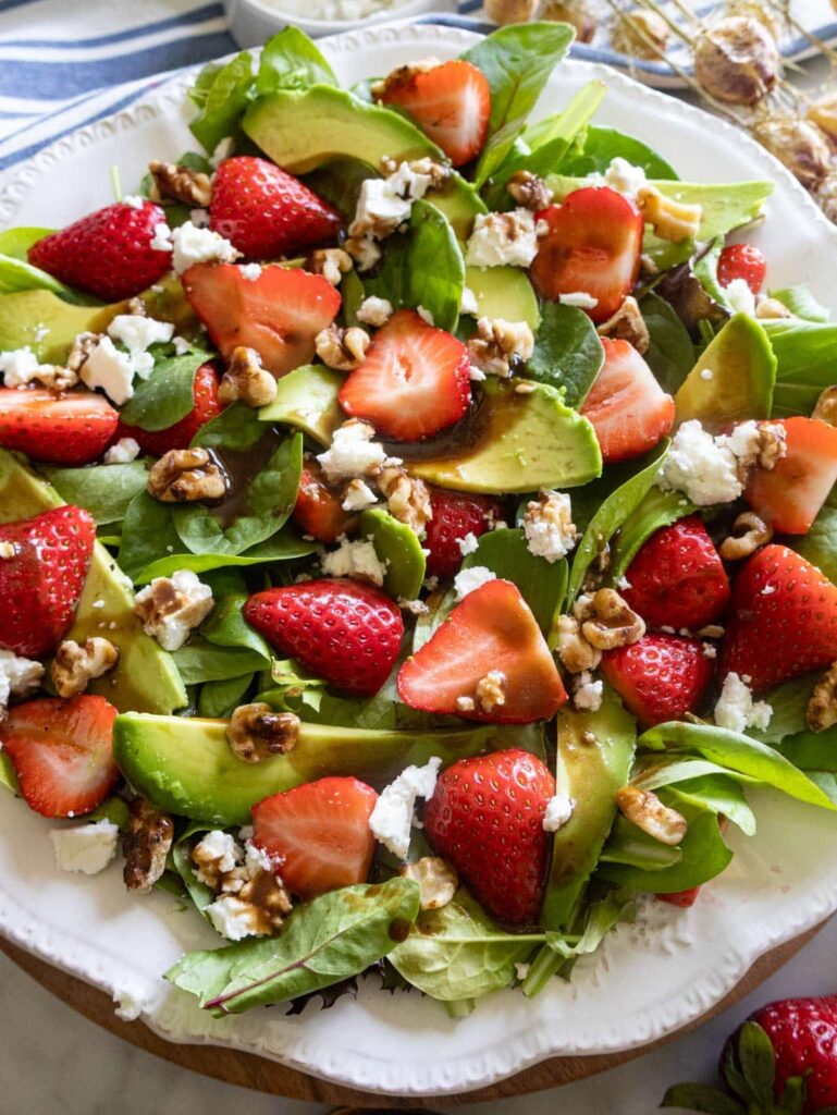 Strawberry Spinach Fruit Salad