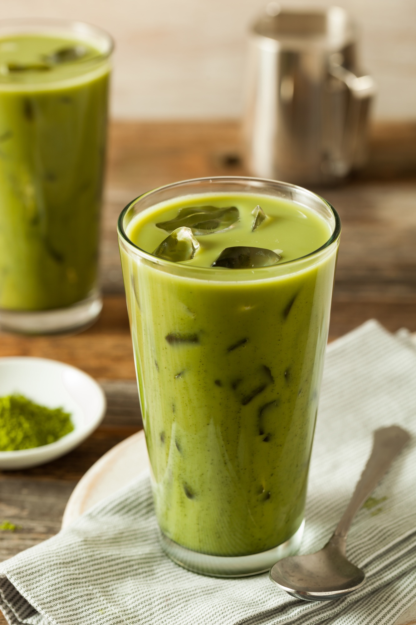 Homemade Iced Matcha Latte Tea