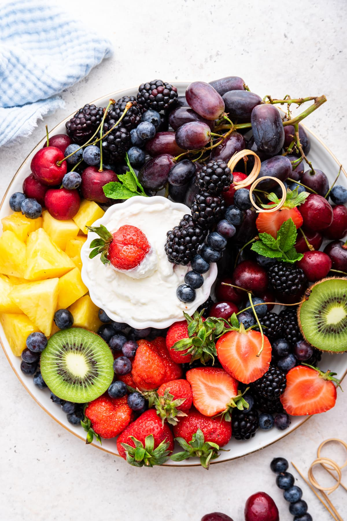Fruit Tray with Dip