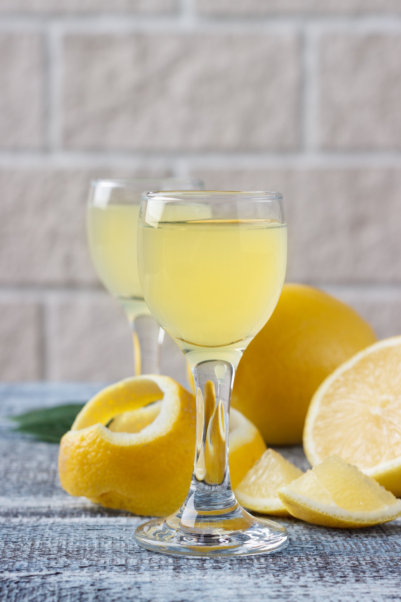 Italian liqueur limoncello