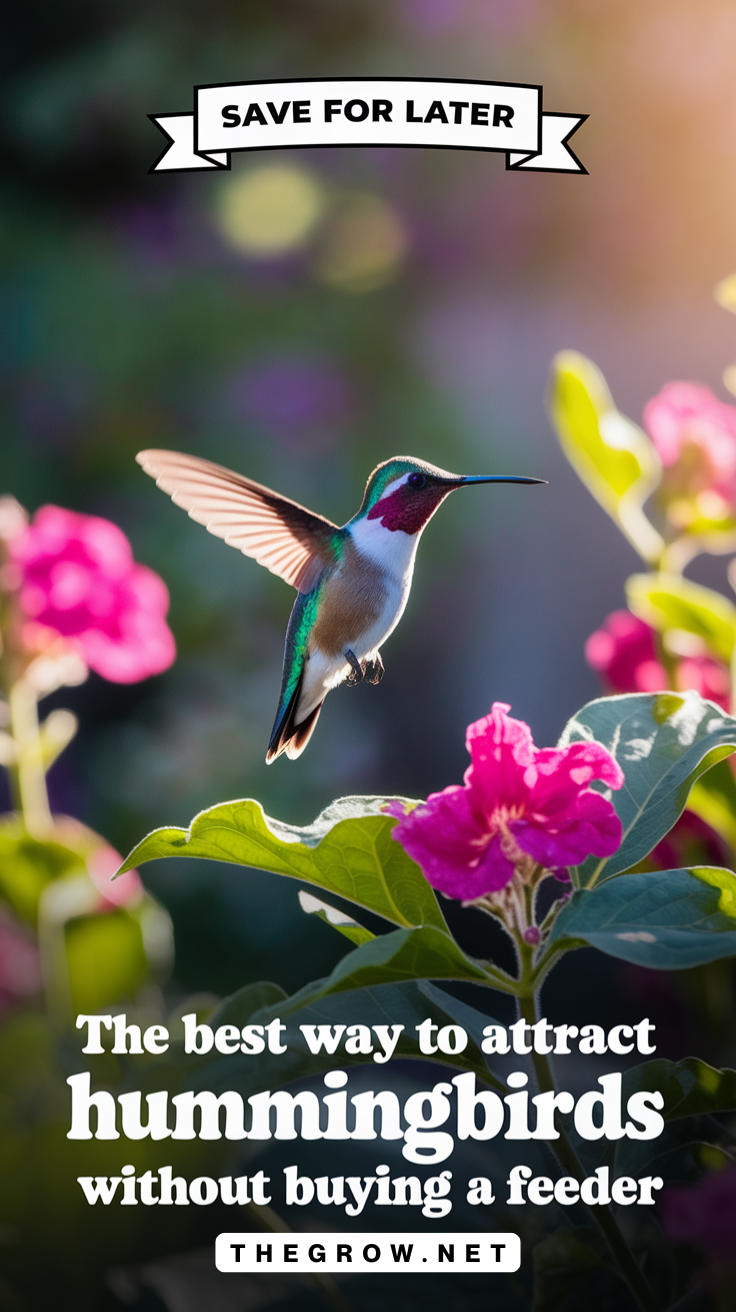 The Best Way To Attract Hummingbirds Without Buying A Feeder