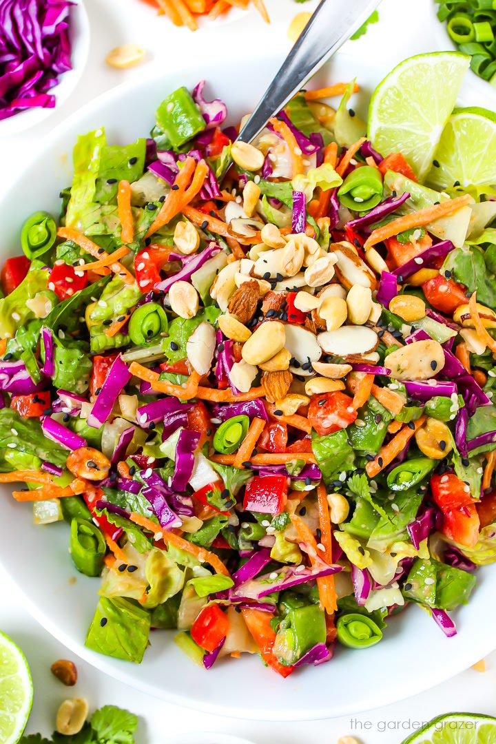Asian Lettuce Salad with Sesame Dressing