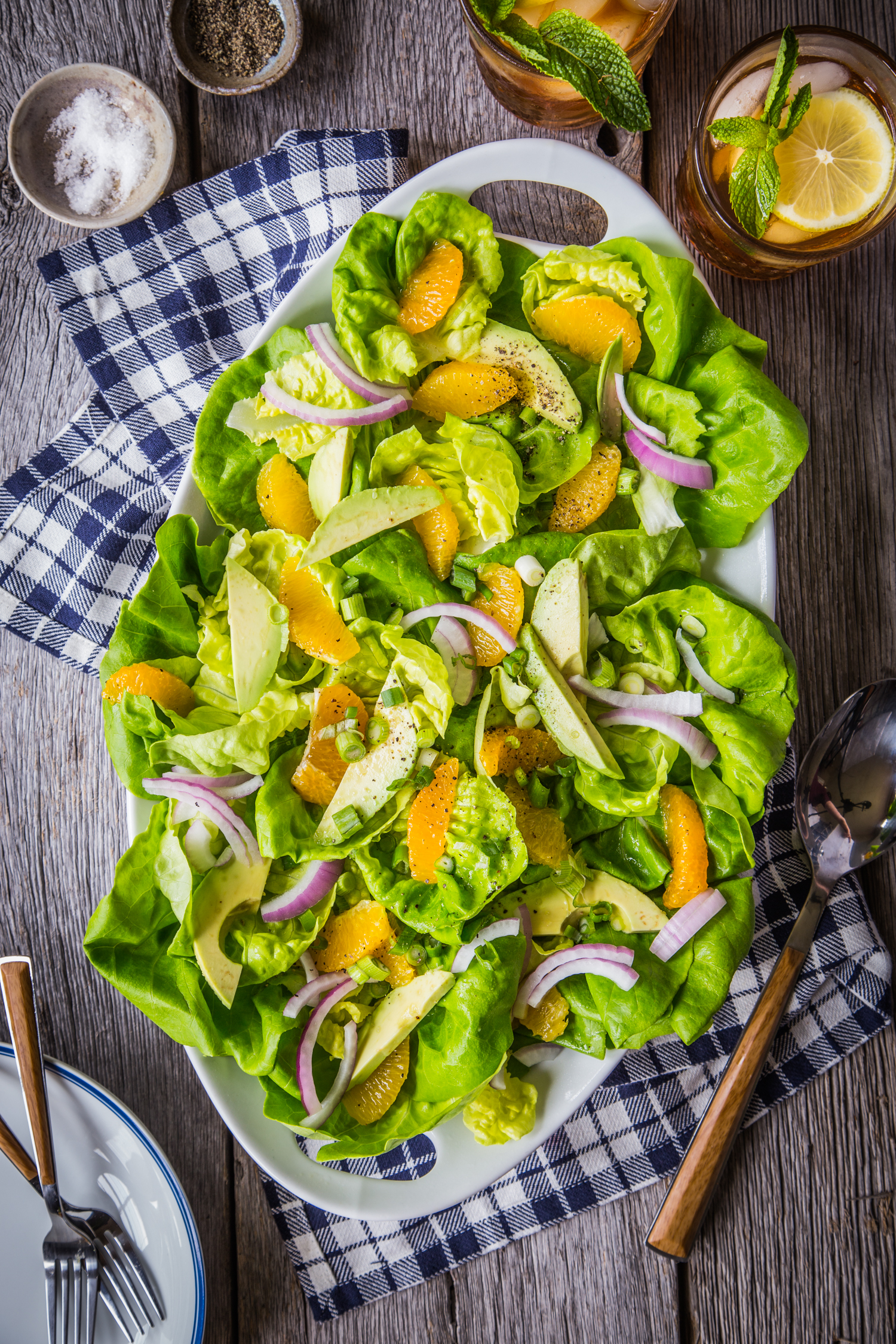 Avocado and Citrus Lettuce Salad