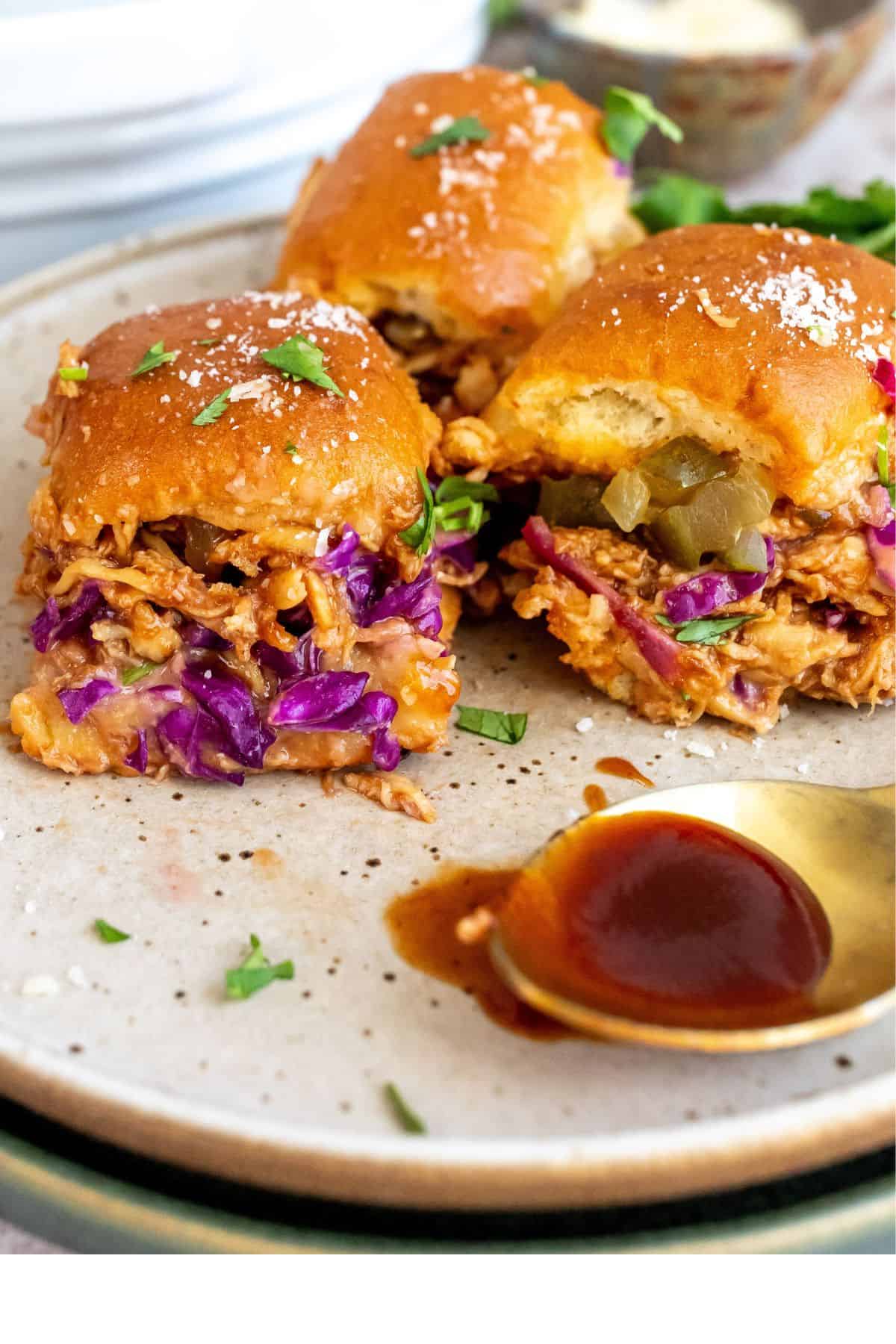 BBQ Pulled Chicken Sliders