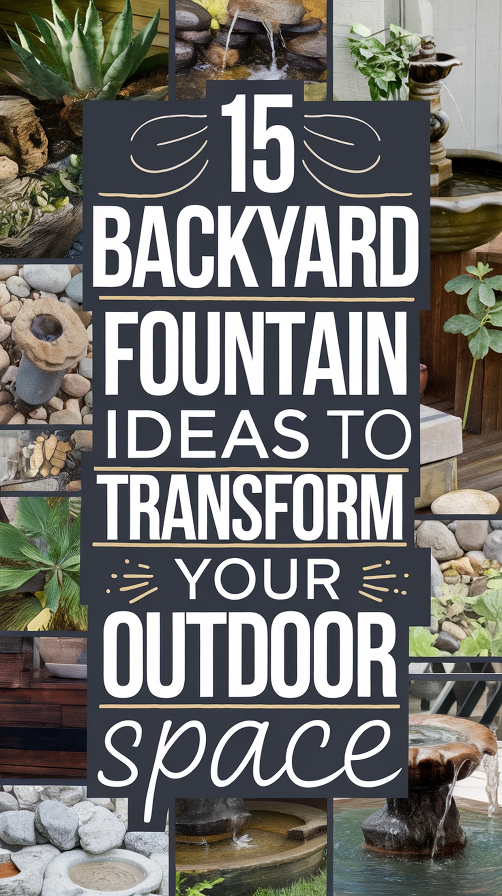 Backyard Fountain Ideas to Transform Your Outdoor Space