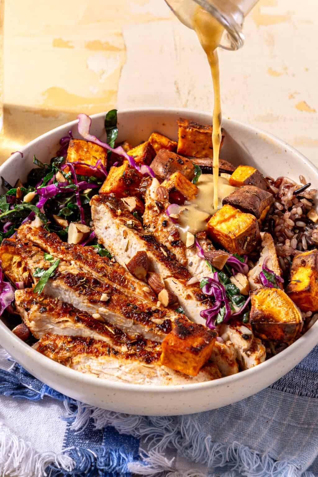 Baked Chicken and Sweet Potato Bowl