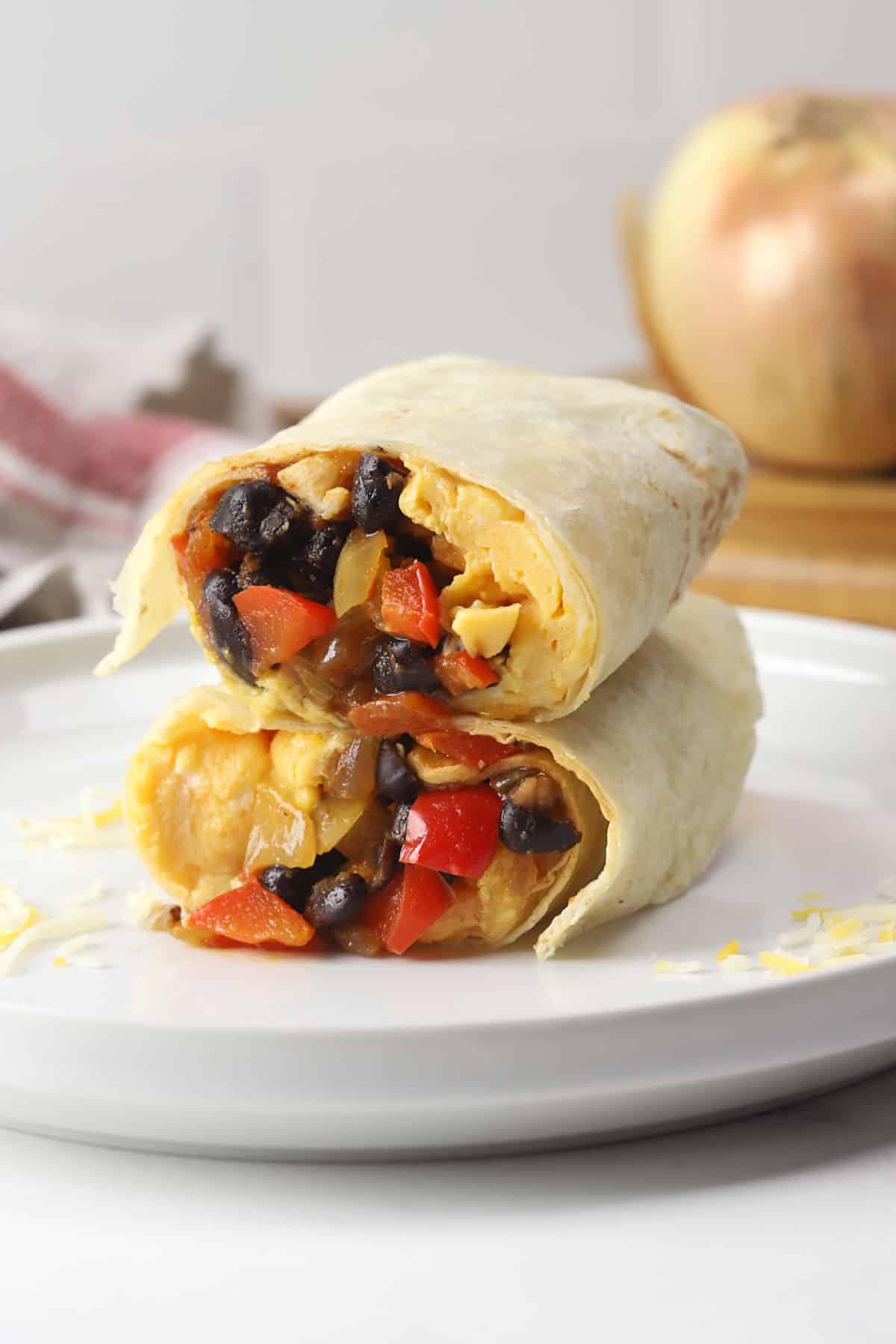 Black Bean and Egg Burrito