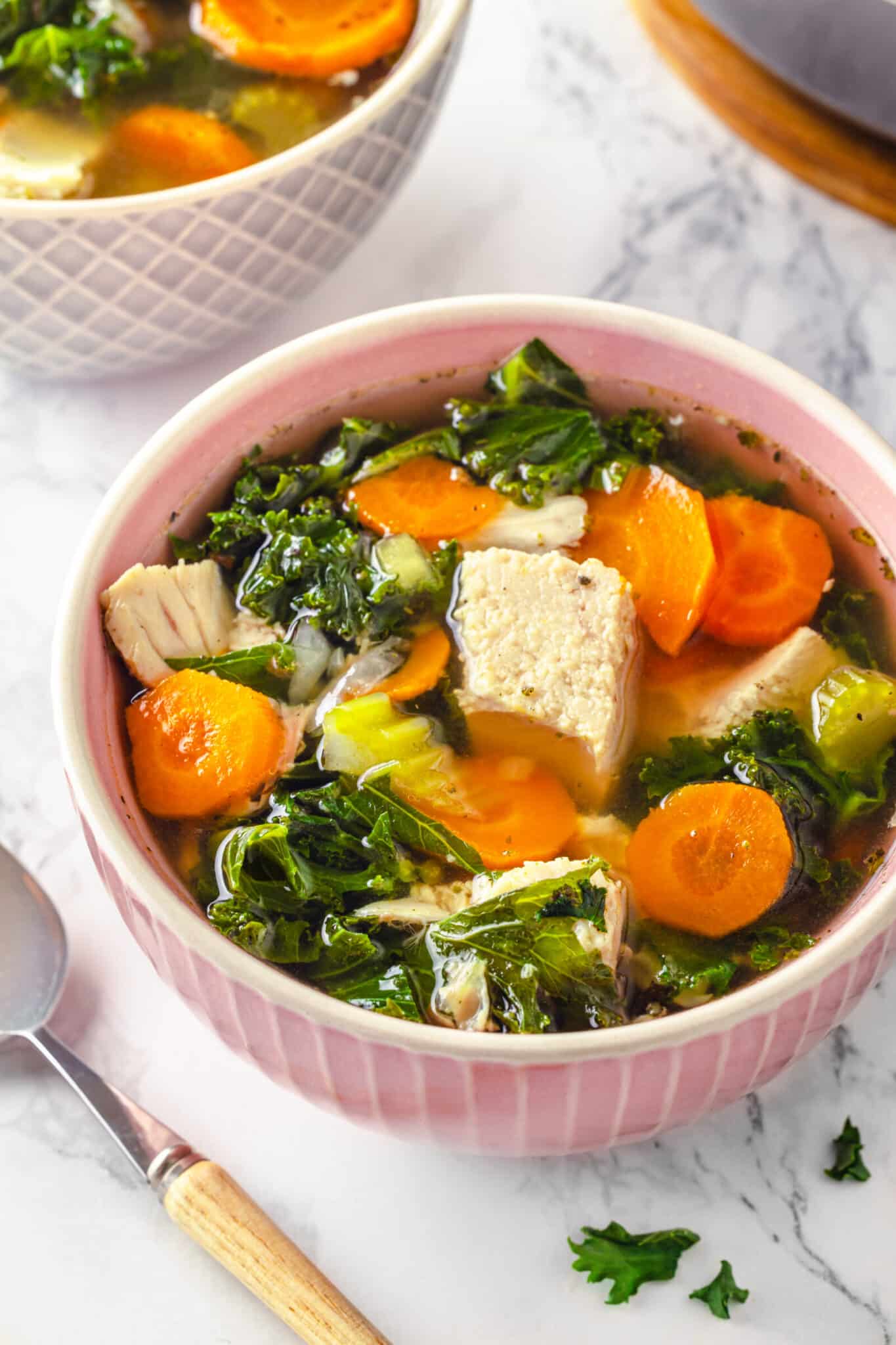 Chicken and Vegetable Soup with Fresh Herbs