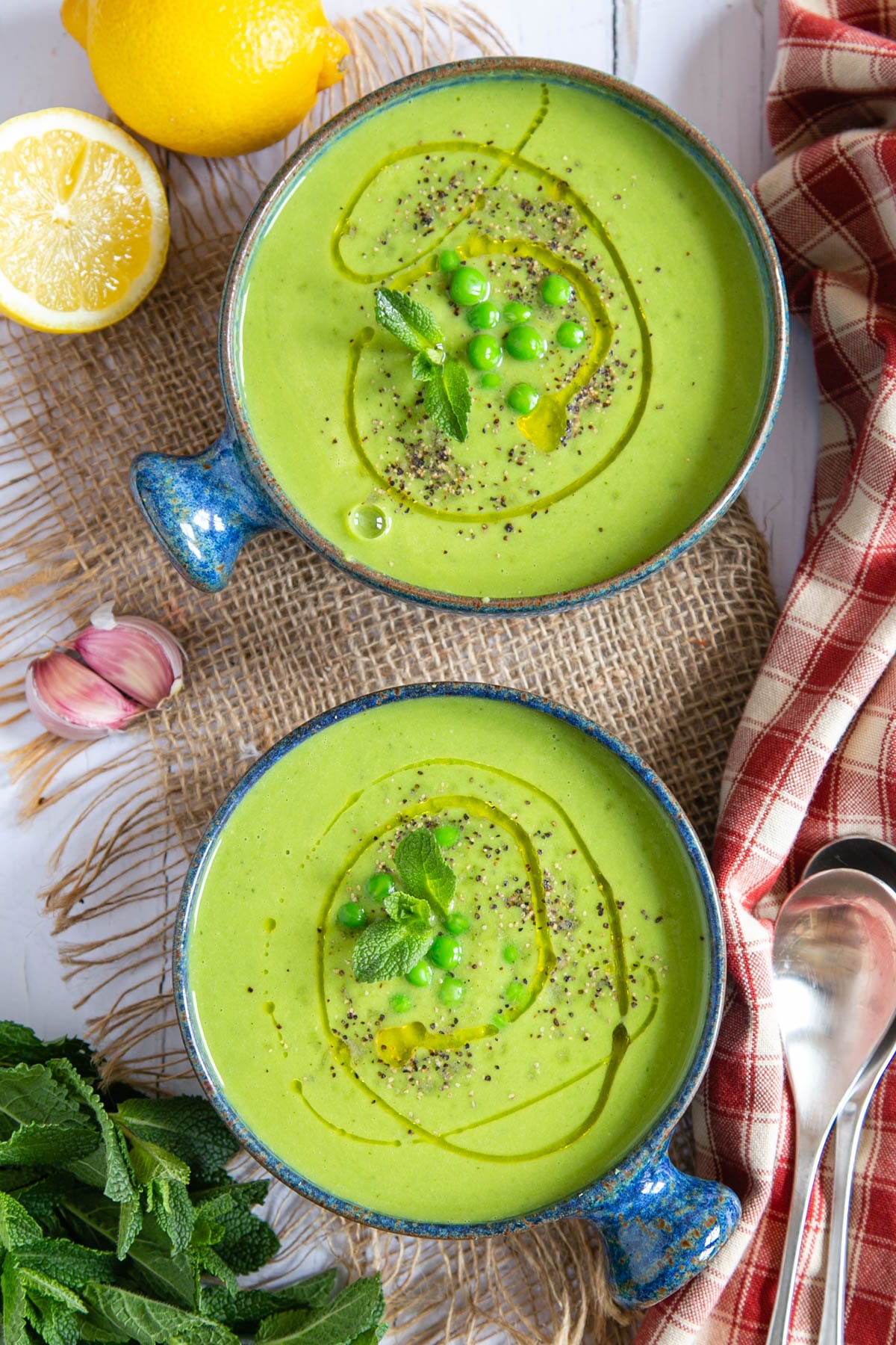 Chilled Pea and Mint Soup