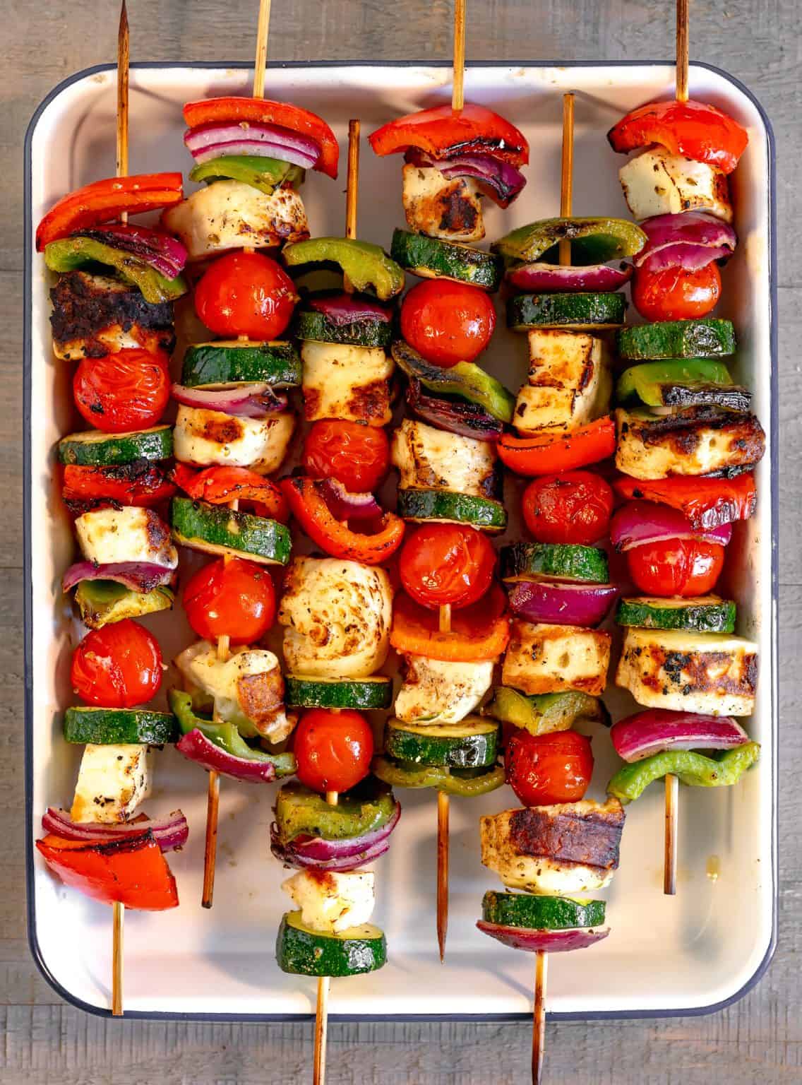 Grilled Halloumi Skewers