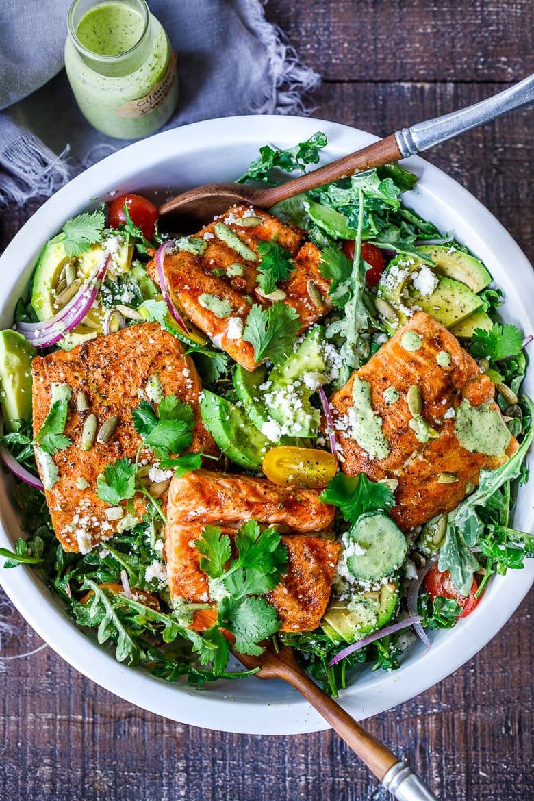 Grilled Salmon Salad