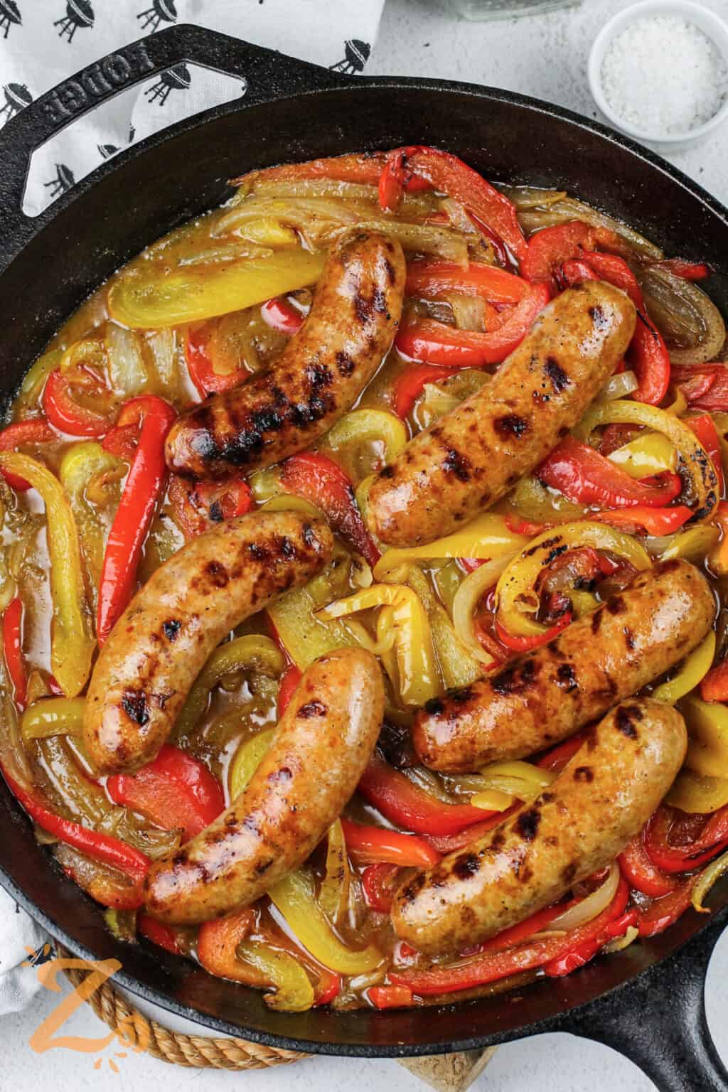 Grilled Sausage and Peppers